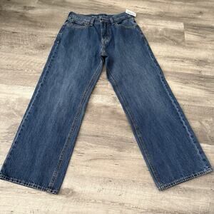 Old Navy 90s Baggy Jeans Mens 29x30 Dark Wash Denim Loose Fit Retro Y2K NEW